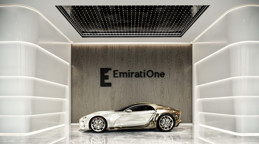 carshow emiratione with modern spot car