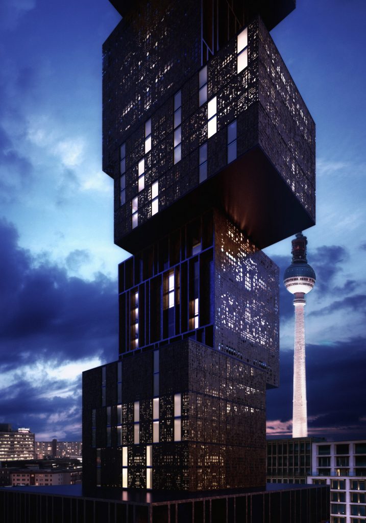 kaleidoscope hotel in berlin by ferminnan and spagnoletta high-end architectural visualization