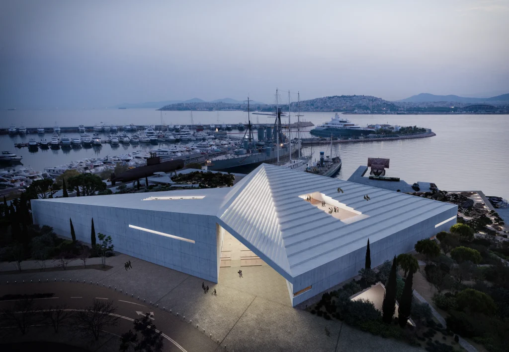 KIZI STUDIO_Museum Render Competition Aerial View in Athens, Greece